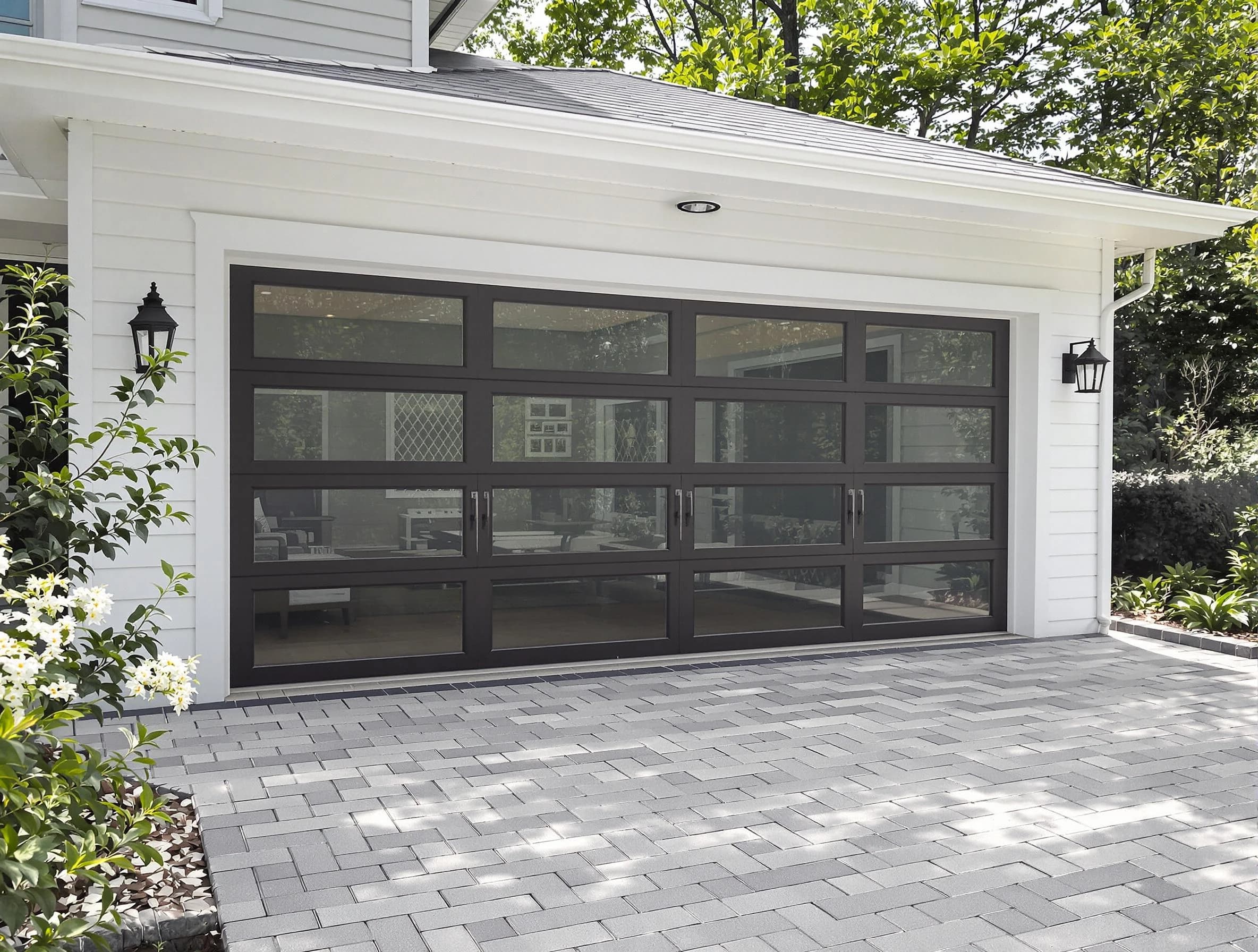 Conyers Garage Door Repair design specialist presenting custom garage door options to Conyers homeowner