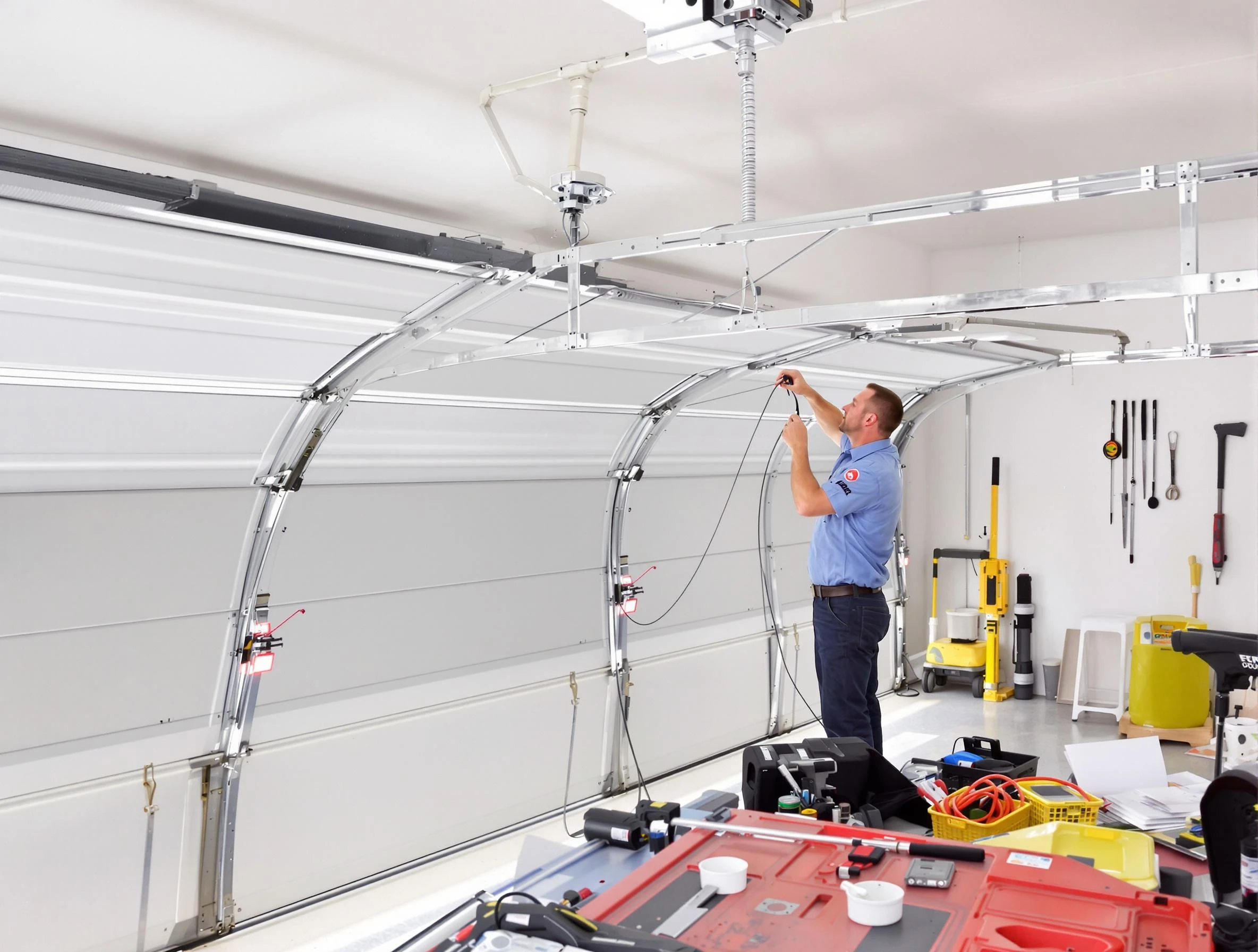 Garage door cable repair service by Conyers Garage Door Repair in Conyers
