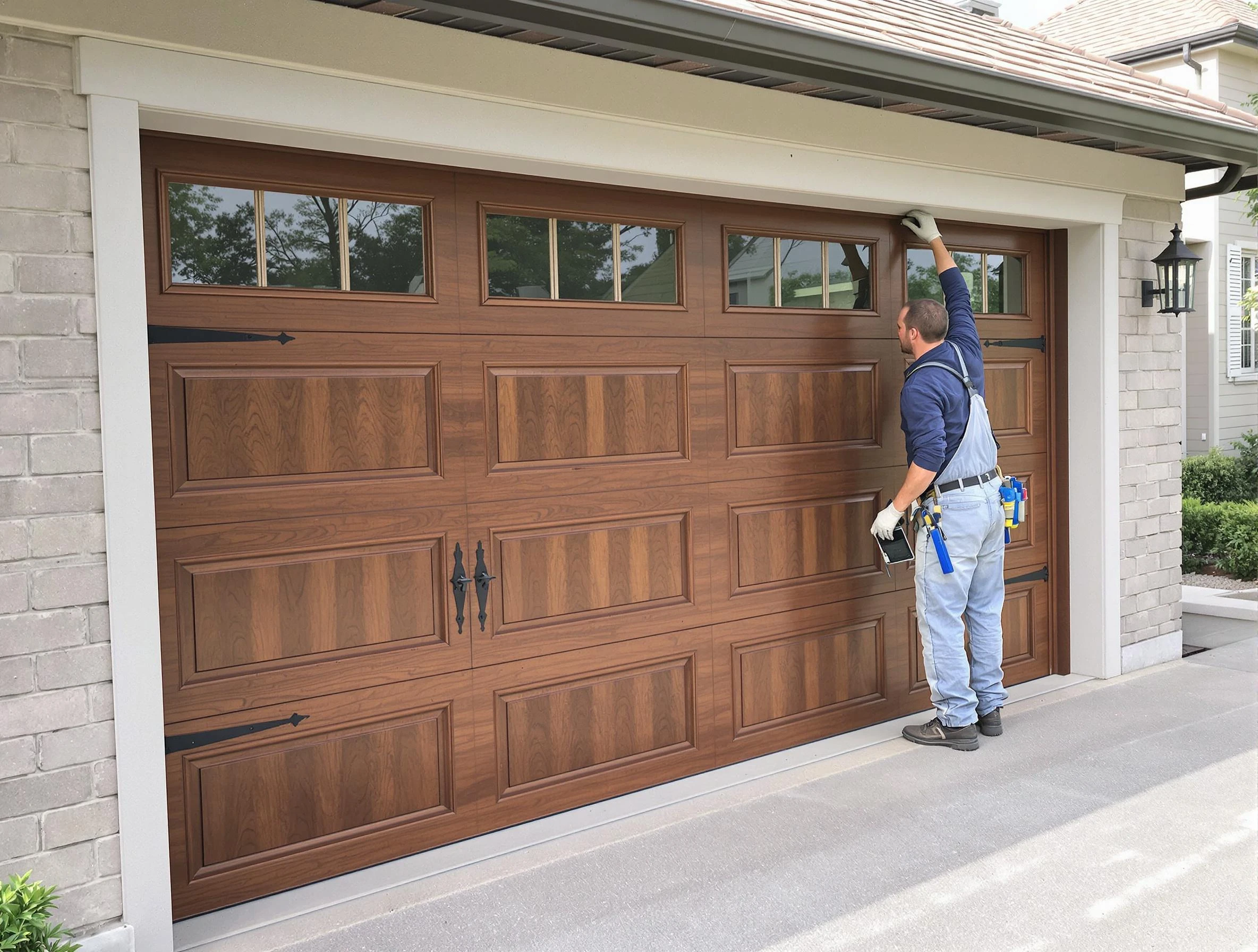 Custom garage door showcase by Conyers Garage Door Repair in Conyers